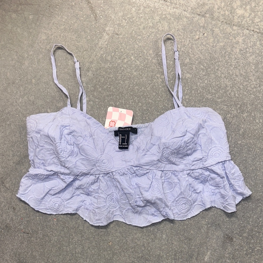 Forever 21 Pastel Blue Floral Camisole